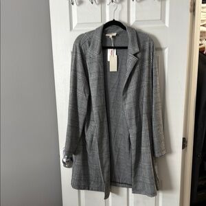 Gray Plaid Women's Coat